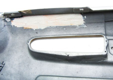 Lepljenje odbijača - notranja stran